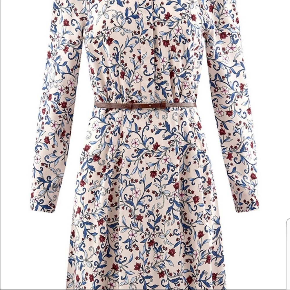 Floral Belted Dress - Picture 6 of 6